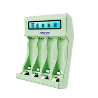 Support de charge rapide avec écran LCD intelligent 15W pour piles rechargeables AA AAA Li-ion NiMH, sortie 5V/3A