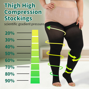 <span class=keywords><strong>Calze</strong></span> a Compressione Medica al Ginocchio 20-30mmHg a Pressione Graduata per Vene Varicose, Edema, Fatica, Unisex per Uso Ospedaliero - Product Image 4