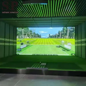 Penjualan Laris Simulator Golf Virtual Hiburan Olahraga Dalam Ruangan Kualitas Premium