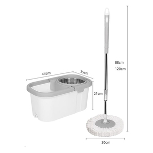 Hot Selling Hands-free Four-Side Wringing Steel Pole Floor <b>Cleaning</b> <b>Mop</b> High Dehydration Rate Eco-Friendly Lightweight <b>Mop</b> - Product Image 5
