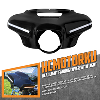 Cache-phare extérieur Batwing pour moto Harley Touring Electra Street Glide Ultra 2014-2024