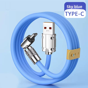 Câble de charge rapide 3A rotatif de type C en PVC à vente chaude, rotation à 540°, charge efficace, pas bloqué, 2m/1.5m/1m - Product Image 1