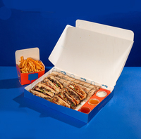 Emballage personnalisé pour restaurants : Boîte en papier pour Shawarma, Doner Kebab, Plats à emporter, Fast-food, Burger, Frites, Poulet, Hot-dog
