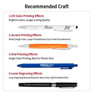 Custom Logo Printed 1.0mm Writing Width Plastic Click <b>Pen</b> Promotional Plastic Branded Novelty Ball Point <b>Pens</b> - Product Image 3