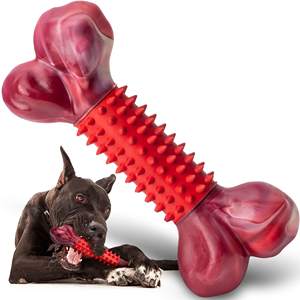 Jouets pour chiens agressifs Chewers Squeak Jouets pour chiots durables en nylon et caoutchouc pour jouets pour chiens Squeak - Product Image 1