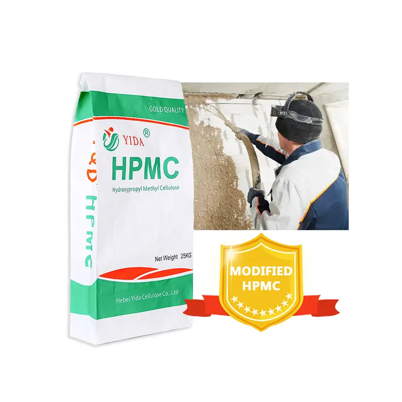 Hpmc Yd1005 Speciaal Gemodificeerde Hpmc Voor Op Gips Gebaseerde Mortel Uitstekende Verwerkbaarheid Hoge Watervraag