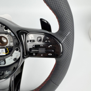 Mercedes AMG Leather GT CL CLS CLA GLC A E S C คลาส C36 G63 <span class=keywords><strong>C43</strong></span>มล. SL <span class=keywords><strong>W202</strong></span> W203 W204 W205 W206 W207 W166พวงมาลัย W167 - Product Image 4