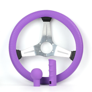 Accesorios de Interior de coche duraderos de lujo de fábrica cubierta de <span class=keywords><strong>volante</strong></span> de silicona de tacto suave - Product Image 2