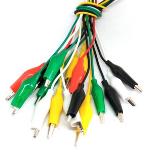 Doppelspitzen-Krokodillen-Clips mit Drähten Testdrähte Reparatur-Schlüsseldraht 10 kleine Krokodillen-Clips in einem Bündel - Product Image 5