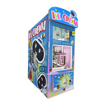 Machine à glaces molles Softy, machine à faire des glaces molles, machine à glaces en libre-service avec robot IA