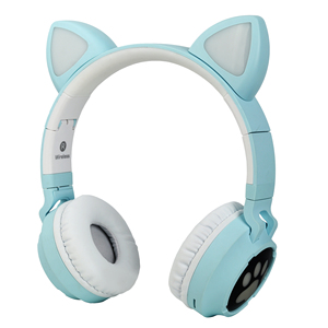Somostel-auriculares intrauditivos plegables, audífonos portátiles con cancelación de ruido y luz LED Flash, color azul, nuevo d - Product Image 3