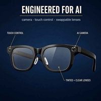 Lunettes Intelligentes IA en Gros avec Caméra, Traduction en Temps Réel, Assistant Vocal, Contrôle Tactile et Verres Interchangeables pour le Voyage