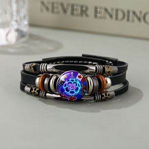 Bracelet en similicuir rétro multi-couches avec emblème fédéral États-Unis Canada Mexique, idéal pour les fans de football 2026, bijou unisexe tendance, cadeau parfait - Product Image 5