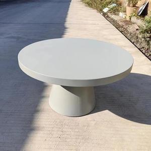 Nuovissimo <span class=keywords><strong>Tavolino</strong></span> da Caffè in Cemento Bianco dal Design Semplice e Contemporaneo, per Interni ed Esterni, Mini <span class=keywords><strong>Tavolino</strong></span> Laterale Durevole e Facile da Pulire - Product Image 1