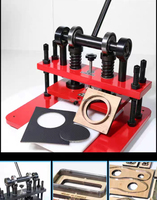 Presse à découper en cuir Machine de découpe en acier à la main Cutter Die Pressing Clicker Tool Manue Tennis de Table Machine de découpe en caoutchouc