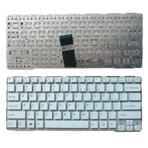 Buena calidad teclado para SONY SVE 14 plata SVE14 SVS14 SVE14A con luz de fondo