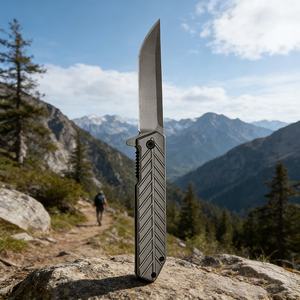 Cuchillo Táctico Portátil Duradero de Acero Inoxidable, Cuchillos de Supervivencia para Defensa Personal, Regalo para Aventuras de Campamento - Product Image 1