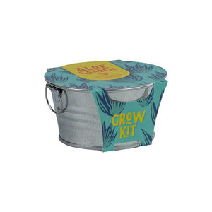 Promotion : Kit de culture miniature 100% biologique USDA d'Aloe Vera, Jardinière mignonne, <span class=keywords><strong>Jardin</strong></span> féerique, Collection de succulentes en aluminium pour la maison et les mariages - Product Image 3