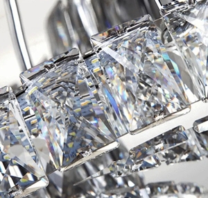 Zeal Lighting Luz de techo de cristal LED moderna de alta calidad para Hotel, apartamento, boda, sala de estar, dormitorio, acero para sala de exposición - Product Image 3