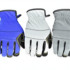 <span class=keywords><strong>Guantes</strong></span> de Trabajo y Mecánica Multiusos para Adultos, Cuero PU Completo, Transpirables, Colores Surtidos, Paquete Grande de 3 Pares, Talla Grande, Hechos en EE. UU. - Product Image 1