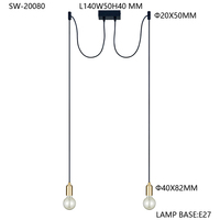 Bombillas LED Retro Modernas E27 85-265V, Lámpara Colgante Vintage para Decoración de Cafeterías, Comedores, Oficinas y Bares