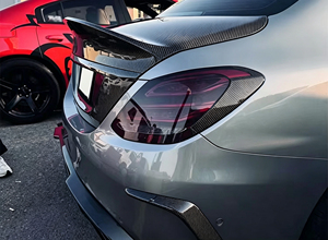 Tapa de Maletero Trasera de Fibra de Carbono Real para <span class=keywords><strong>Mercedes</strong></span> Benz Clase <span class=keywords><strong>C</strong></span> W205 Sedán C63 AMG C43 AMG C300 2015-2021, Reemplazo de la Cubierta del Maletero - Product Image 5