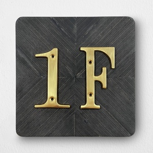 4 Inch. Chữ Cái <span class=keywords><strong>B</strong></span>ằng Đồng Màu Trơn 10Cm Số Cử<span class=keywords><strong>a</strong></span> Nhà Hiện Đại Số Hộp Thư - Product Image 6