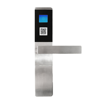 Serrure de porte d'hôtel en alliage de zinc avec code QR dynamique et déverrouillage par application, clé téléphonique à distance pour l'enregistrement en libre-service