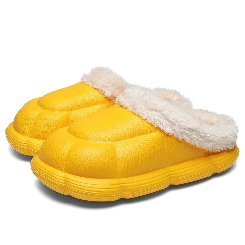 Winter warm children's waterproof and non-slip cotton shell slippers