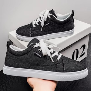 Scarpe da uomo in tela stile coreano alla moda, nuove collezioni primavera 2026, sportive casual con chiusura anteriore a lacci - Product Image 2