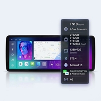 Autoradio pour Mitsubishi avec écran tactile Android 15 de 12,3 pouces, 8 cœurs, Carplay intégré, GPS, DSP, aide au recul RGB