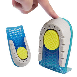 Semelle intérieure de chaussures en gel de <span class=keywords><strong>silicone</strong></span> Inserts de talons demi-élévateurs invisibles Augmentation de la hauteur de la semelle intérieure du talon Coussin de levage des talons invisibles - Product Image 2