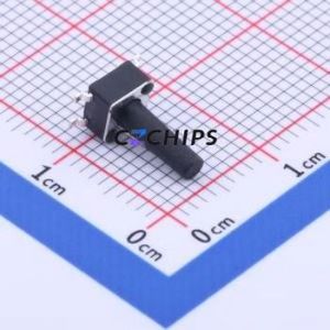 GT-TC074B-H100-L1 Tactile Switch SMD-4P,4.5x4.5mm Switch Single Pole Single Throw Round Button 2.5N Vertical Mount - Product Image 1