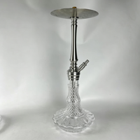 Kedatangan Baru 2025 Hookah Shisha Arab Mewah dari Baja Tahan Karat dengan Desain Cermin, Set Hookah Shisha Mewah dari Baja Tahan Karat 304
