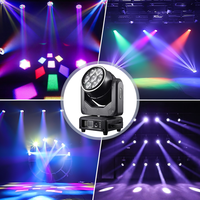 Igracelite Mini Bee Eye 7x40W RGBW 4-en-1 Projecteur LED à tête mobile avec anneau d'ouverture, bande halo et contrôle par pixel pour DJ
