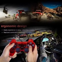 Control Inalámbrico NKIWI 2.4G con Doble Vibración para Playstation 2/Play Station 2/PS2 P2 para Juegos de PC