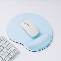 Tapis de souris ergonomique avec repose-poignets, tapis de souris en gel avec base antidérapante en PU, tapis de souris en mousse à mémoire de forme pour ordinateur portable PC