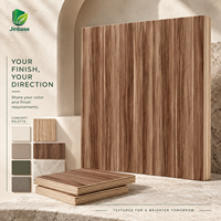 Contreplaqué recouvert de placage de chêne brun caramel Jinbase XT2491, qualité E0, 1220x2440mm, planches de bois de noyer, contreplaqué de construction 18mm