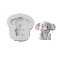Moules en silicone Candyer pour résine, formes de girafe, panda, lapin, lion, adaptés au fondant, aux bougies parfumées et aux décorations en plâtre