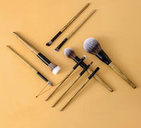 Usine de pinceaux cosmétiques professionnels depuis 20 ans, lot de 9 pinceaux cosmétiques pour le visage, pinceaux de maquillage synthétiques doux, outils
