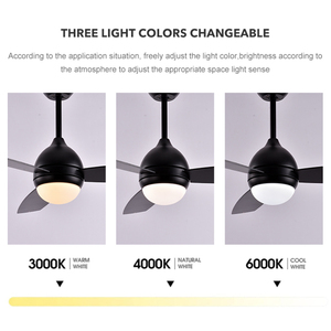 Ventilateur de plafond LED moderne de 42 pouces avec télécommande et lumière, pales en contreplaqué, modèle F3191-42, vente directe usine - Product Image 4