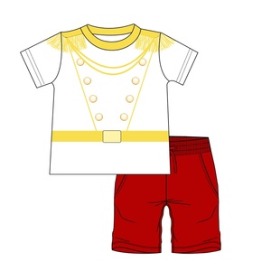 HIPPO KIDS Maillots de bain personnalisés pour garçons en bas âge, ensemble de maillots de bain deux pièces pour enfants, manches courtes, protection contre les éruptions cutanées, ensemble de plage, maillot de bain - Product Image 4