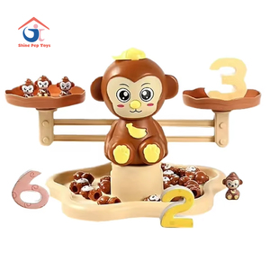 Herramienta de Aritmética para la Educación Temprana de los Niños, para la Adición y la Resta, Juguete de Matemáticas con Balanza Digital de Mono para Niños - Product Image 1