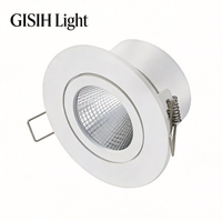 Spot LED encastré en aluminium GISIH 7W, moderne et orientable, pour vitrine d'exposition JX6047