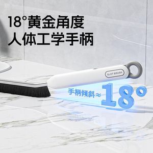 Haubtol 2 In 1 Cleaning Brush Nylon Manual Household Cleaning Tool For Kitchen Bathroom <b>Gap</b> Scraper With Handle - Product Image 4