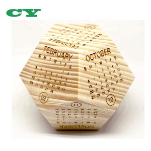 Bloc décoratif de table <span class=keywords><strong>en</strong></span> <span class=keywords><strong>bois</strong></span> massif, cadeau de fête des pères, décor de bureau <span class=keywords><strong>en</strong></span> <span class=keywords><strong>bois</strong></span> massif, avec <span class=keywords><strong>calendrier</strong></span> - Product Image 2