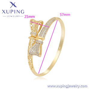 X000448773 Xuping đồ trang sức thời trang mạ vàng Cuff Bow phụ nữ thời trang bangles - Product Image 2