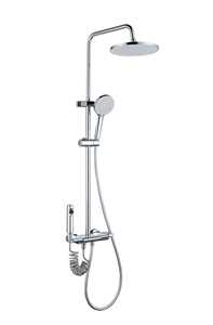 Robinet de douche mural à poignée unique en chrome poli, jet de pluie, valve en céramique à débit régulé, en laiton, pour hôpital, garantie 5 ans, vente chaude - Product Image 2