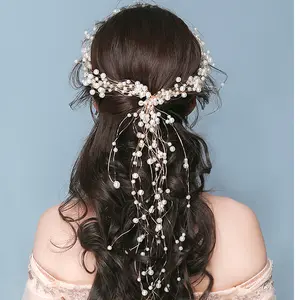 Pezzi di capelli di perle da sposa copricapo da sposa accessori per capelli perle finte viti per capelli da sposa
