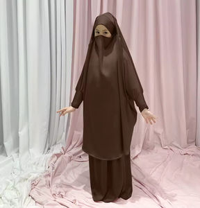 Abbigliamento islamico per ragazze all'ingrosso set abiti Abaya musulmani per bambini stile mediorientale e turco per gli Stati Uniti - Product Image 2